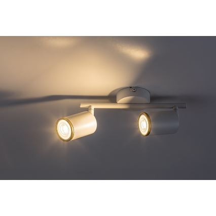 Rabalux - Candeeiro de tecto 2xGU10/15W/230V branco
