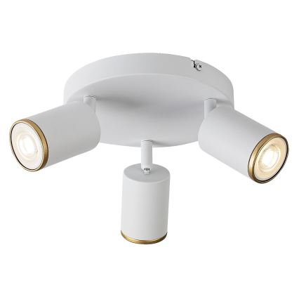 Rabalux - Candeeiro de focos 3xGU10/15W/230V branco