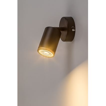 Rabalux - Aplique de parede orientável 1xGU10/15W/230V preto