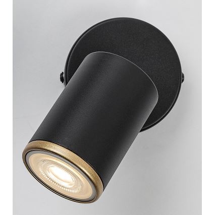 Rabalux - Aplique de parede orientável 1xGU10/15W/230V preto