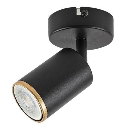 Rabalux - Aplique de parede orientável 1xGU10/15W/230V preto