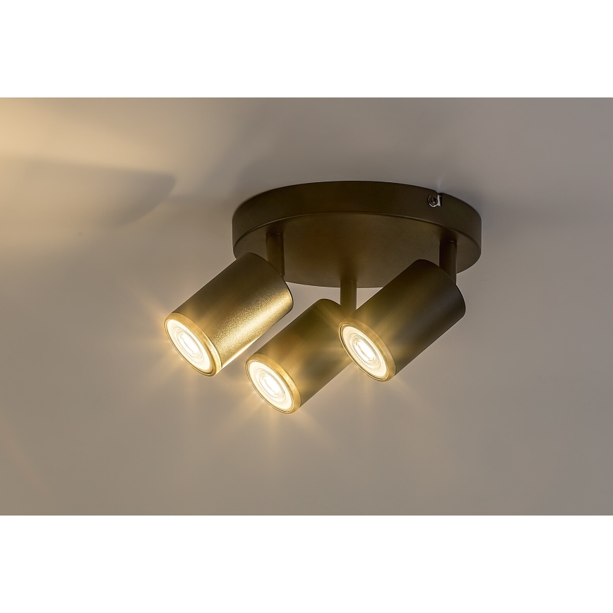 Rabalux - Candeeiro de focos 3x GU10, 15 W, 230 V, preto
