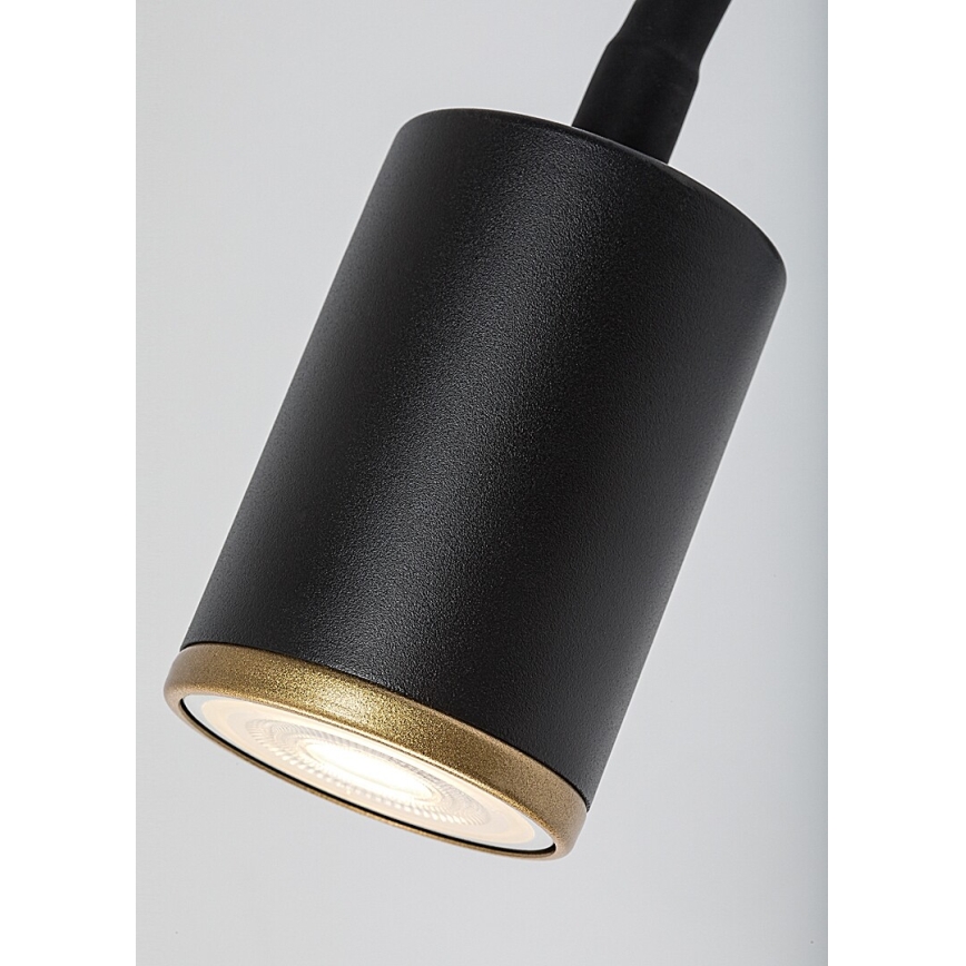 Rabalux - Aplique de parede com foco direcionável 1xGU10/15W/230V preto