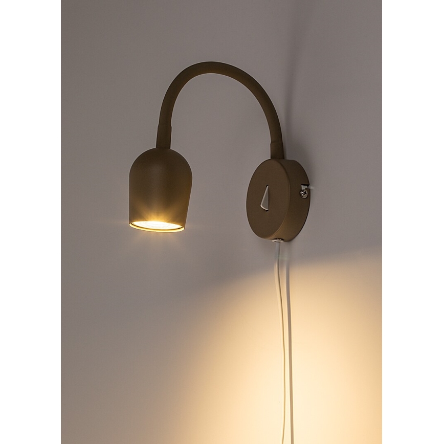 Rabalux - Spot de parede orientável 1xGU10/15W/230V, bege