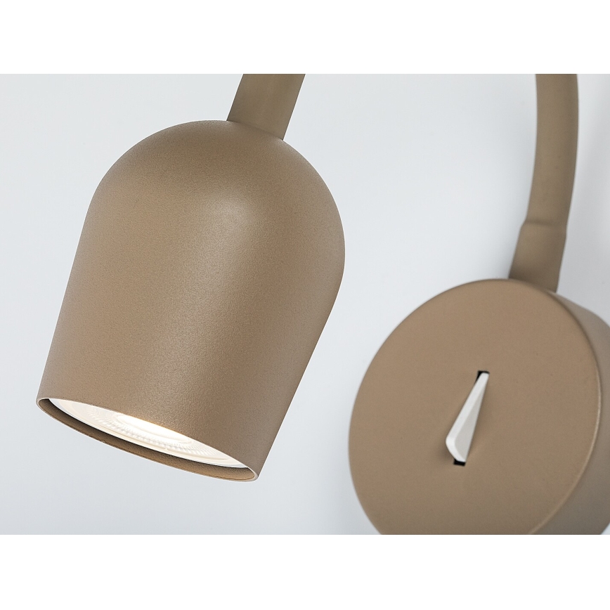 Rabalux - Spot de parede orientável 1xGU10/15W/230V, bege