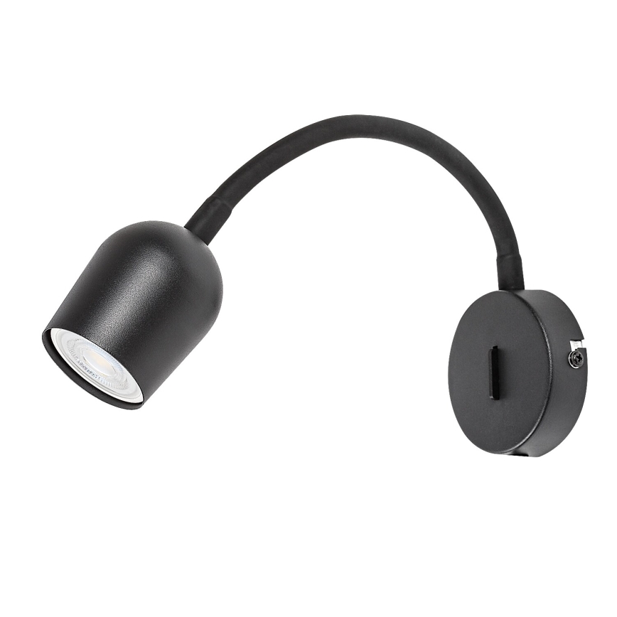Rabalux - Aplique de parede direcionável 1xGU10/15W/230V preto