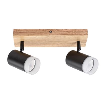 Rabalux - Plafonier com focos 2xGU10/5W/230V carvalho