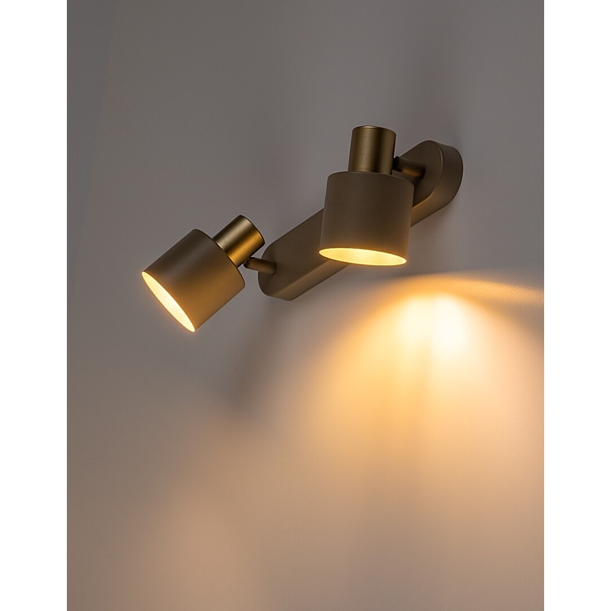 Rabalux - Candeeiro de focos 2xE14/10W/230V bege