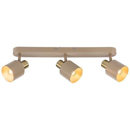 Rabalux - Candeeiro de tecto com 3 focos 3xE14/10W/230V bege