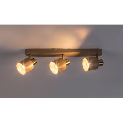 Rabalux - Candeeiro de tecto com 3 focos 3xE14/10W/230V bege