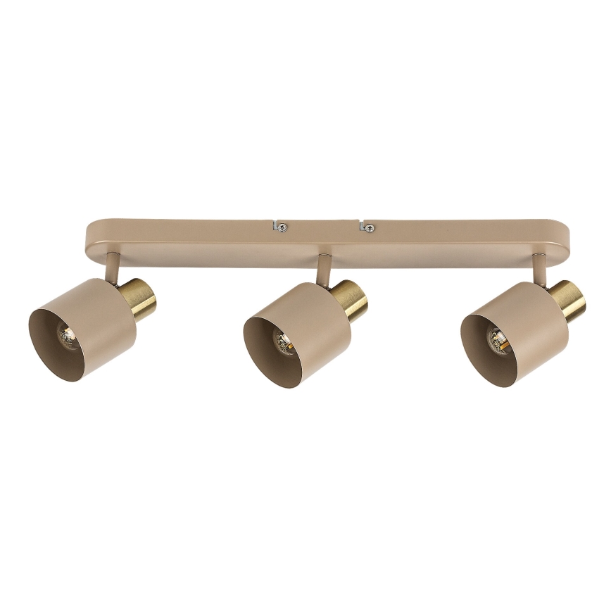 Rabalux - Candeeiro de tecto com 3 focos 3xE14/10W/230V bege