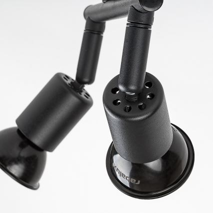 Rabalux - Candeeiro de tecto orientável 2xGU10/25W/230V preto