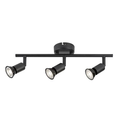 Rabalux - Candeeiro de focos 3xGU10/25W/230V preto