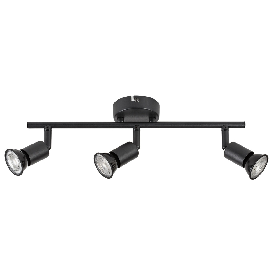 Rabalux - Candeeiro de focos 3xGU10/25W/230V preto
