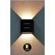 Rabalux - Iluminação de parede exterior LED LED/6W/230V IP54 preta