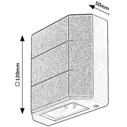 Rabalux - Iluminação de parede exterior LED LED/6W/230V IP54 branca