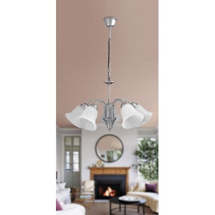 Rabalux - Candelabro numa corrente 5xE14/40W/230V