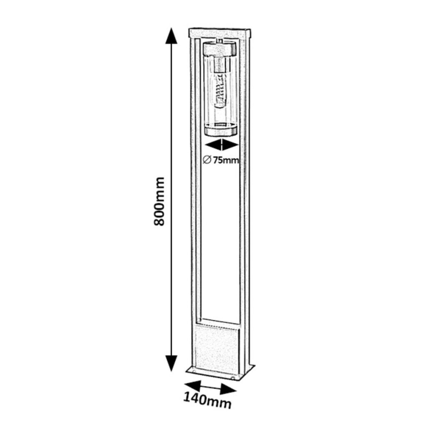 Rabalux - Lâmpada exterior 1xE27/12W/230V IP44