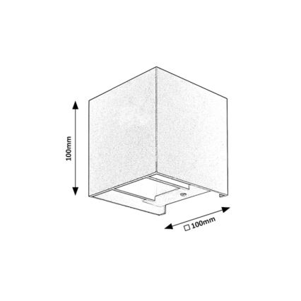 Rabalux - Iluminação de parede exterior 1xG9/42W/230V IP54 branca