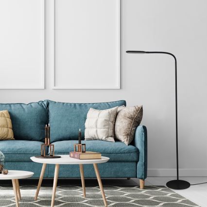 Rabalux - Lâmpada de pé LED tátil dimmerizável LED/10W/230V 3000-6000K preta