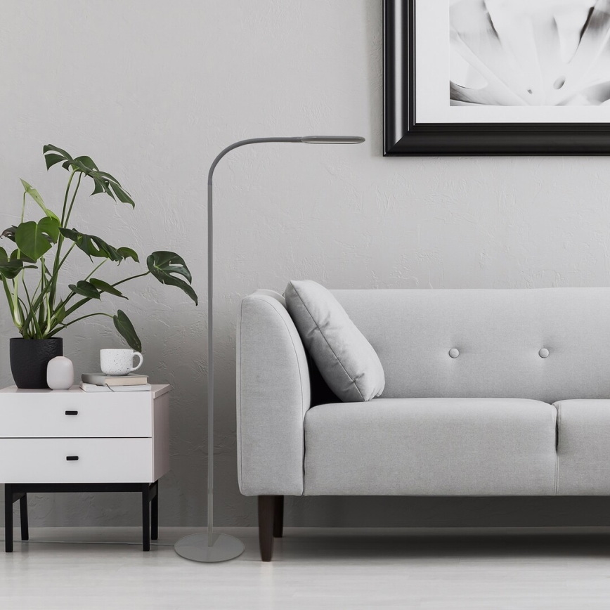 Rabalux - Lâmpada de pé LED tátil regulável LED/10W/230V 3000-6000K cinza