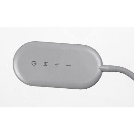 Rabalux - Lâmpada de pé LED tátil regulável LED/10W/230V 3000-6000K cinza