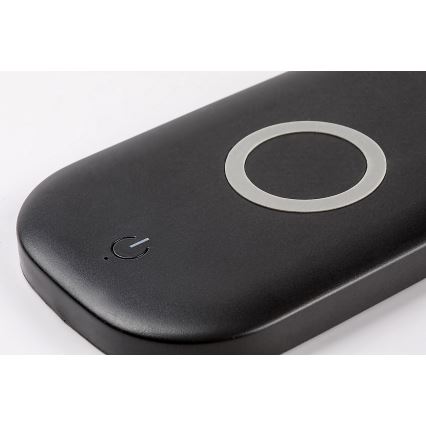 Rabalux - Lâmpada de mesa tátil LED regulável com carregamento sem fio LED/5W/5V 2700-6000K preta