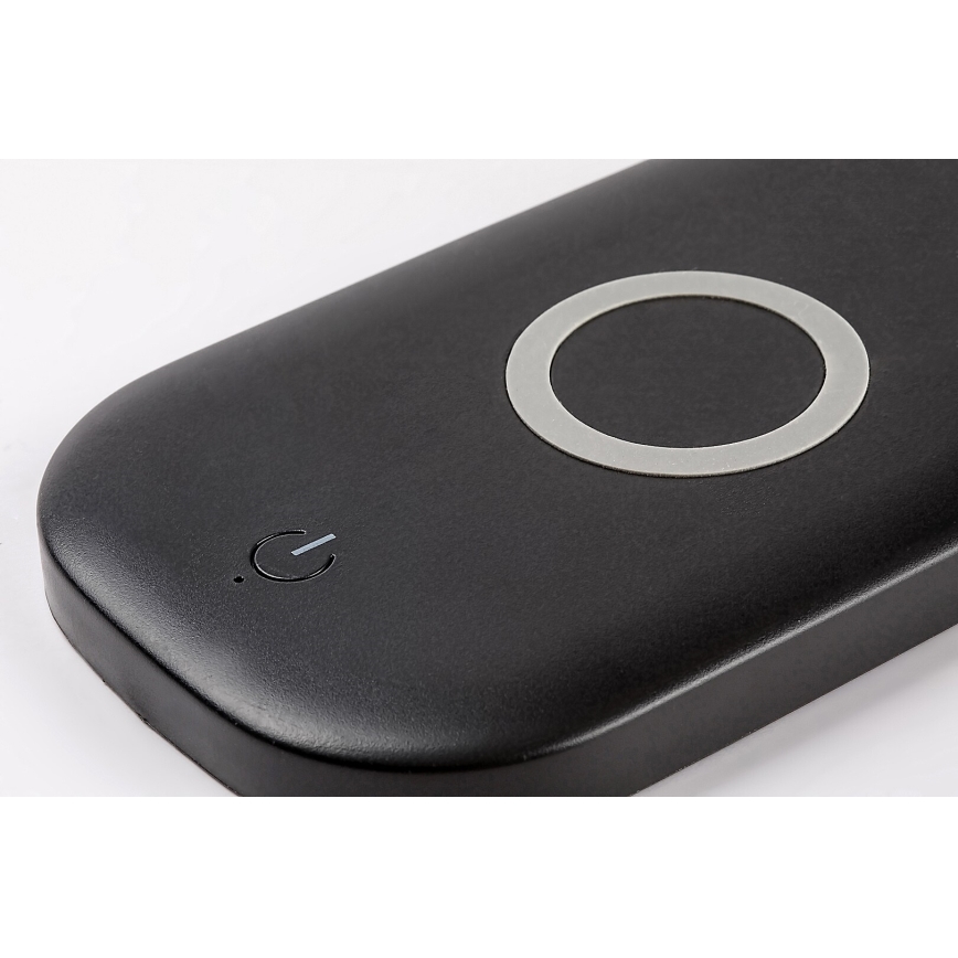 Rabalux - Lâmpada de mesa tátil LED regulável com carregamento sem fio LED/5W/5V 2700-6000K preta