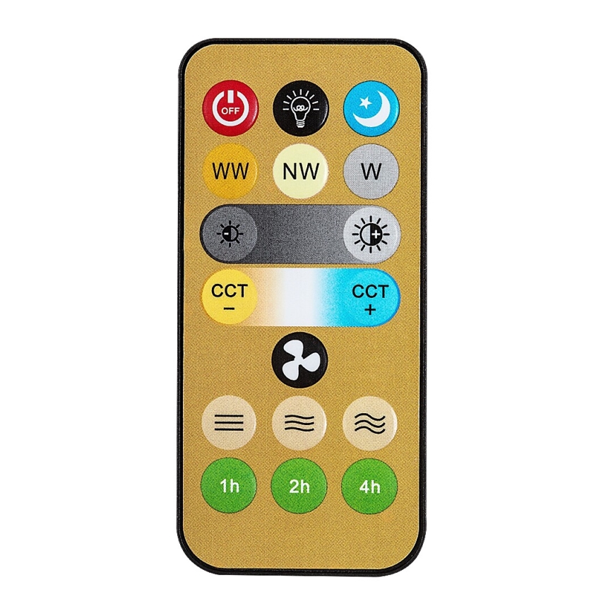 Rabalux - Candeeiro de pé LED regulável com ventoinha 1xE27/16W/230V 3000-6500K + controlo remoto