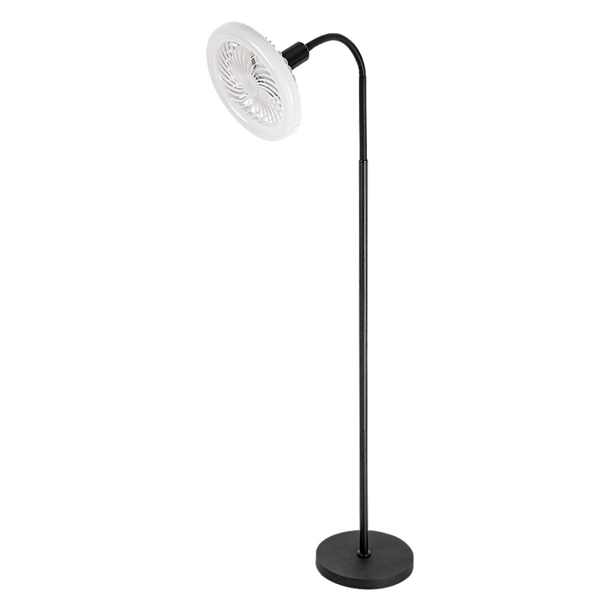 Rabalux - Lâmpada de pé LED regulável com ventoinha Ø 30 cm 1xE27/16W/230V 3000-6500K + comando à distância