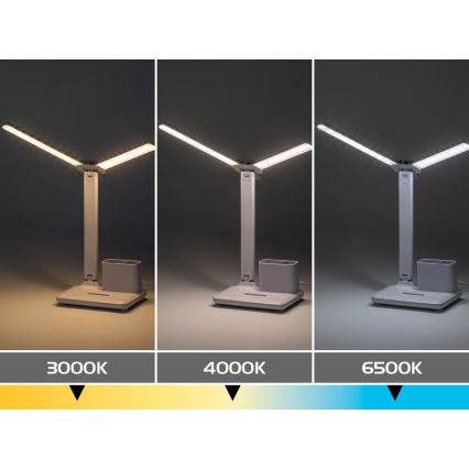 Rabalux - Lâmpada de mesa tátil LED regulável LED/5W/5V 3000/4000/6500K