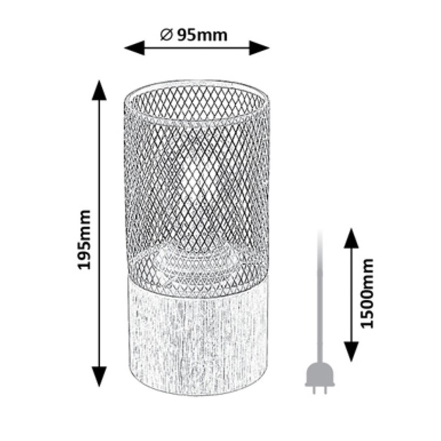 Rabalux - Lâmpada de mesa 1xE27/25W/230V faia
