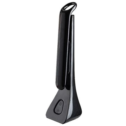 Rabalux - Lâmpada de mesa LED regulável com display LED/7W/5V 4000K preta