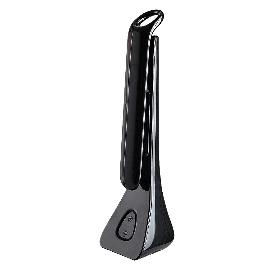 Rabalux - Lâmpada de mesa LED regulável com display LED/7W/5V 4000K preta