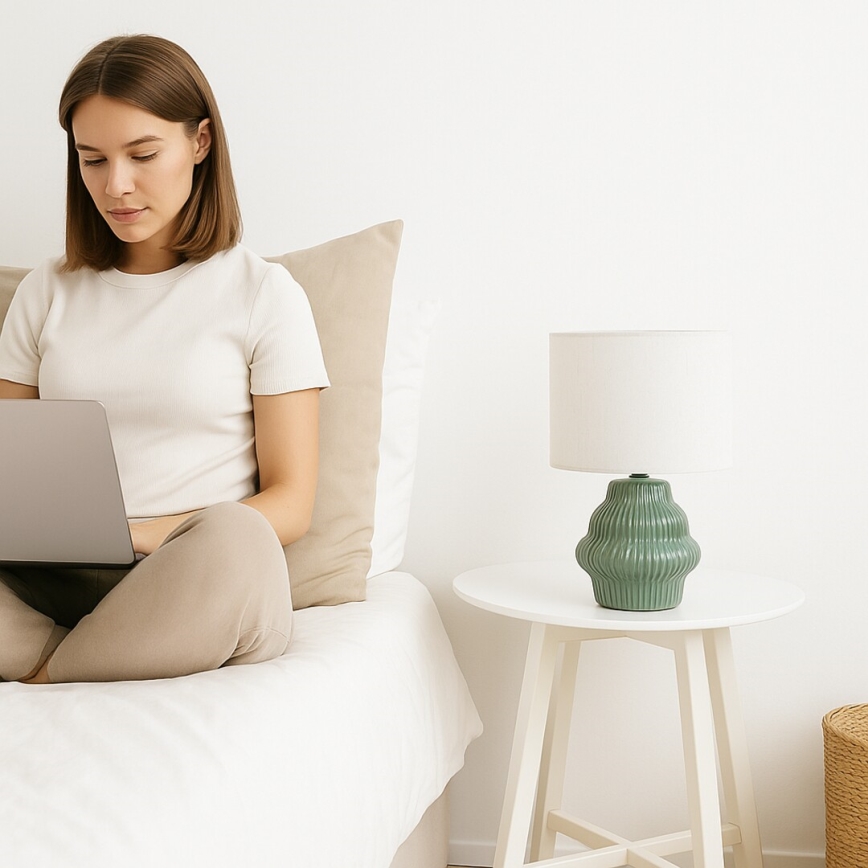 Rabalux - Candeeiro de mesa 1xE14/40W/230V verde