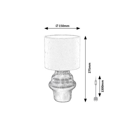 Rabalux - Candeeiro de mesa 1xE14/40W/230V verde