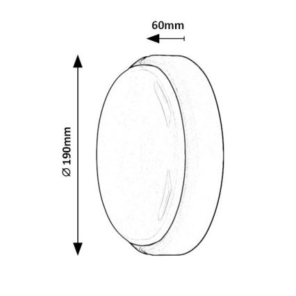 Rabalux - Luminária de teto LED para exterior LED/15W/230V IP54 branca