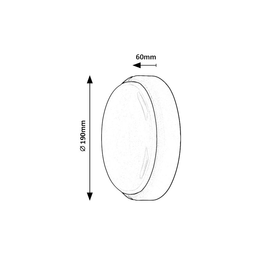 Rabalux - Luminária de teto LED para exterior LED/15W/230V IP54 branca