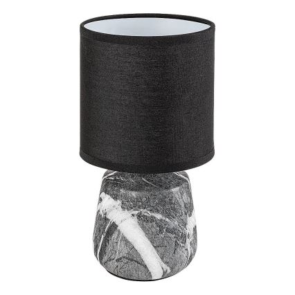 Rabalux - Candeeiro de mesa 1xE14/40W/230V preto/decor em mármore