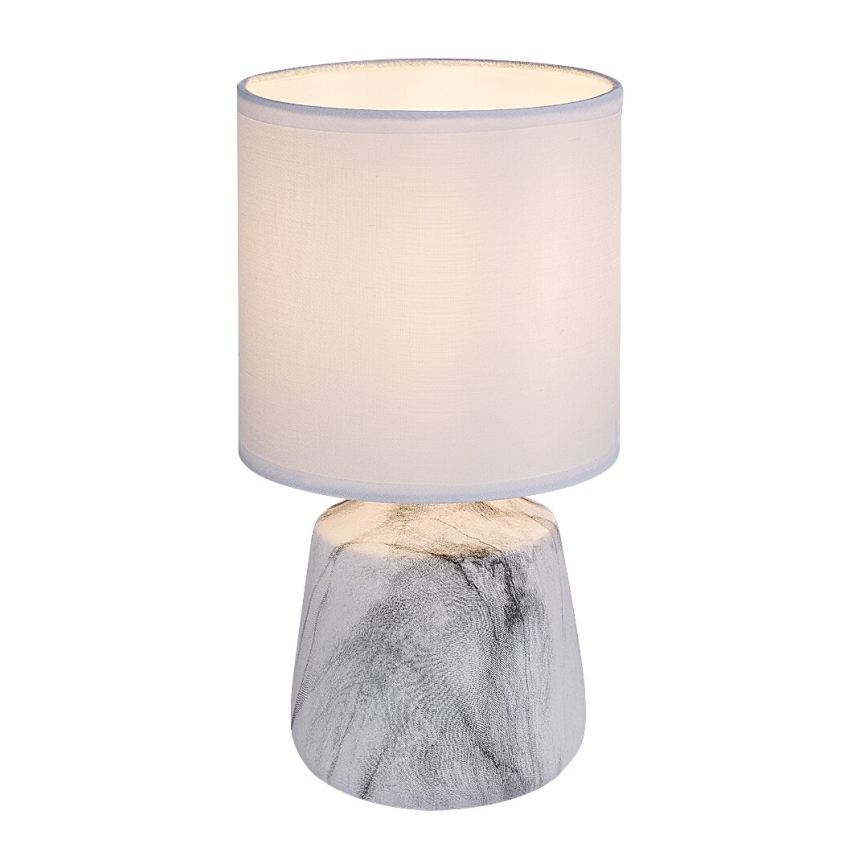 Rabalux - Candeeiro de mesa 1xE14/40W/230V branco/com acabamento em mármore