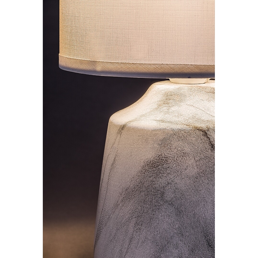 Rabalux - Candeeiro de mesa 1xE14/40W/230V branco/com acabamento em mármore