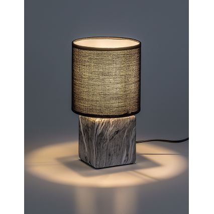 Rabalux - Candeeiro de mesa 1xE14/40W/230V preto/decoração de mármore