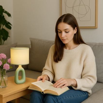 Rabalux - Candeeiro de mesa 1xE14/40W/230V verde