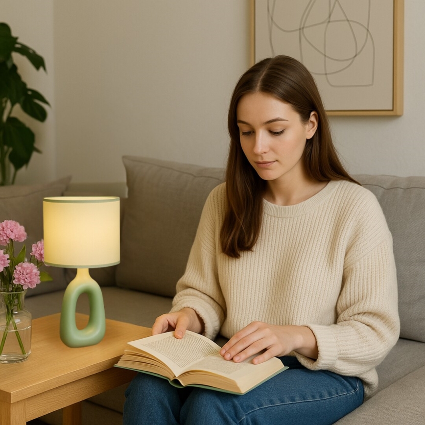 Rabalux - Candeeiro de mesa 1xE14/40W/230V verde