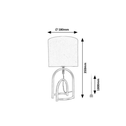 Rabalux - Candeeiro de mesa 1xE14/25W/230V