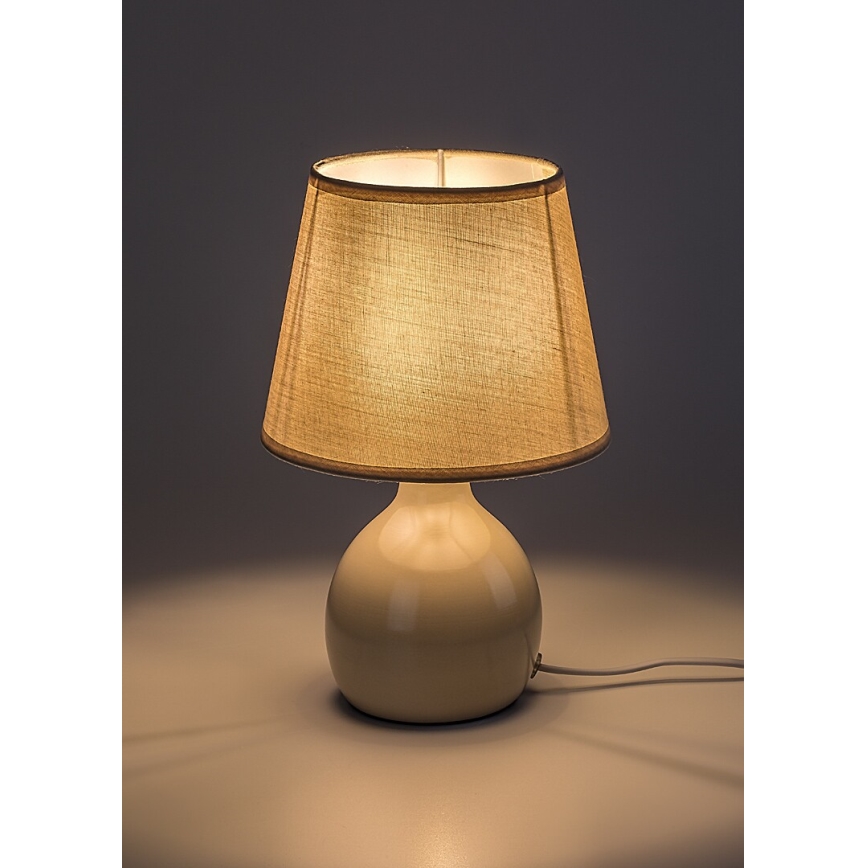 Rabalux - Candeeiro de mesa 1xE14/40W/230V bege