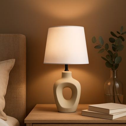 Rabalux - Candeeiro de mesa 1xE14/25W/230V bege