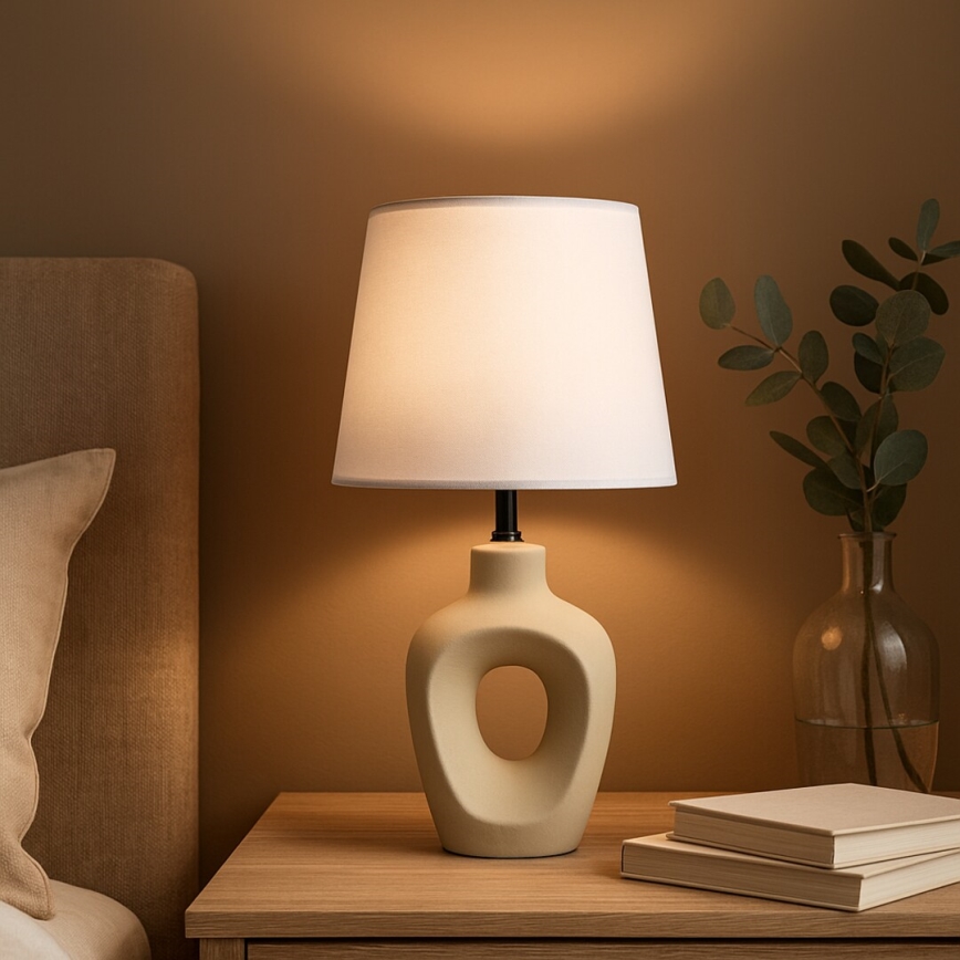 Rabalux - Candeeiro de mesa 1xE14/25W/230V bege