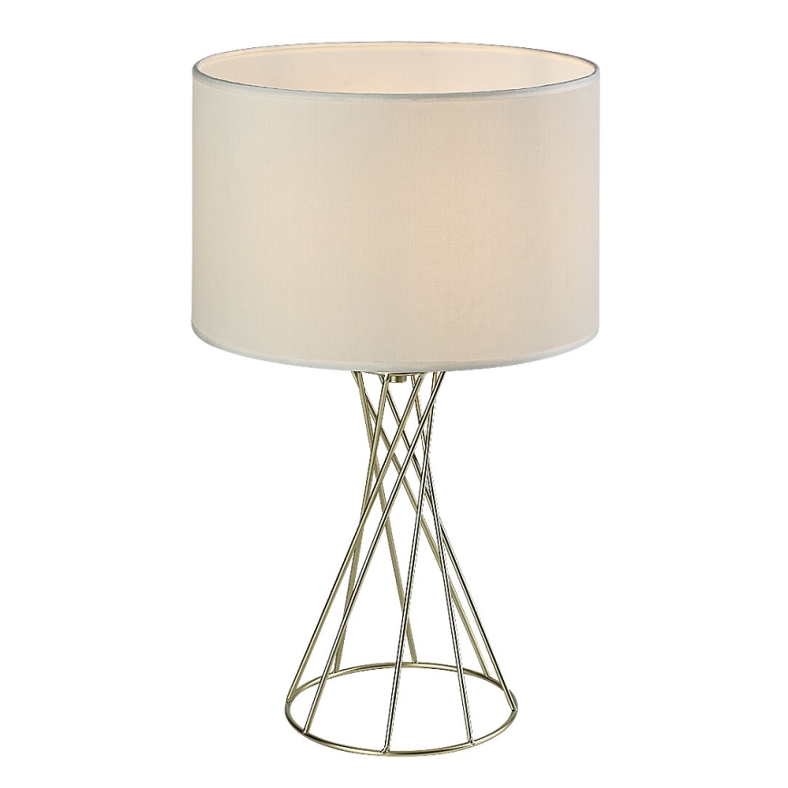 Rabalux - Candeeiro de mesa 1xE27/40W/230V dourado/branco