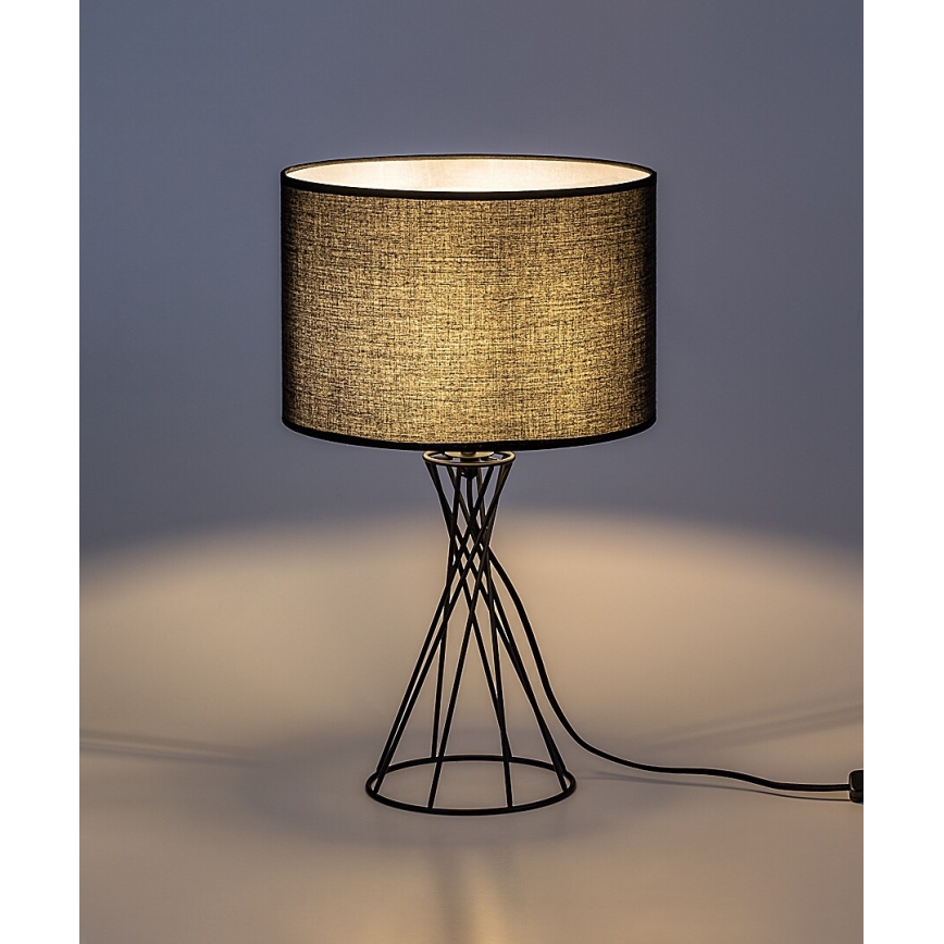 Rabalux - Candeeiro de mesa 1xE27/40W/230V preto